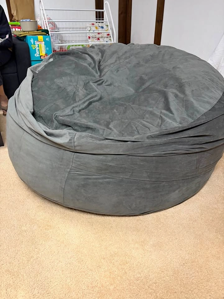 Memory Foam Filled Bean Bag Chair with Soft Removeable Cover