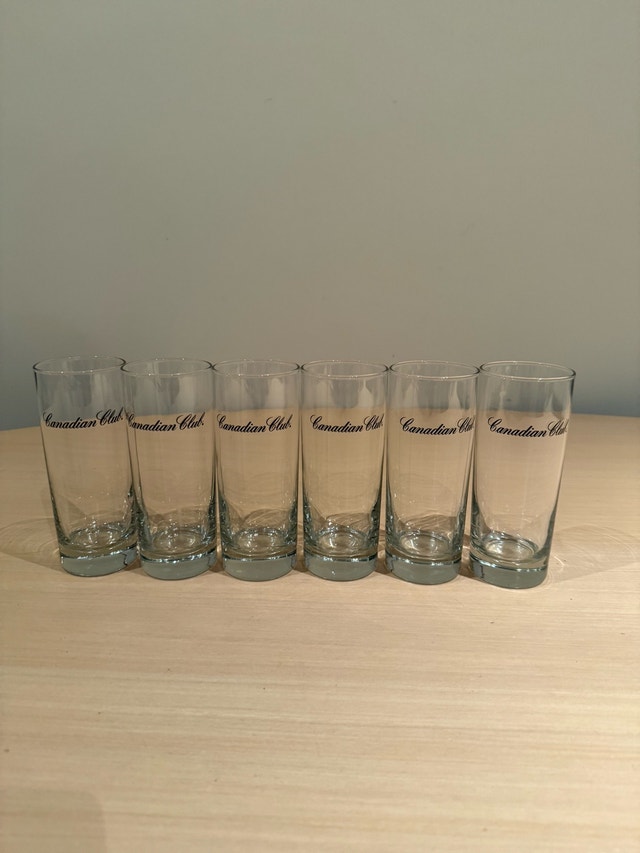Canadian Club Highball Glasses - Set of 6