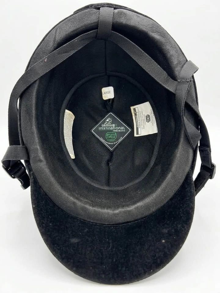 International Riding Helmet (IRH) - Black Velvet - Size Large - photo 3