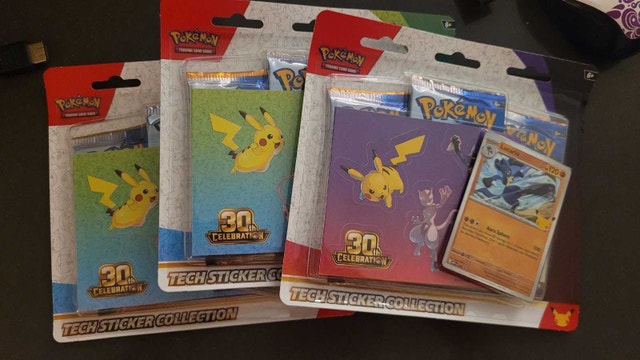 Pokemon Cards 30th Celebration Tech Sticker Collection