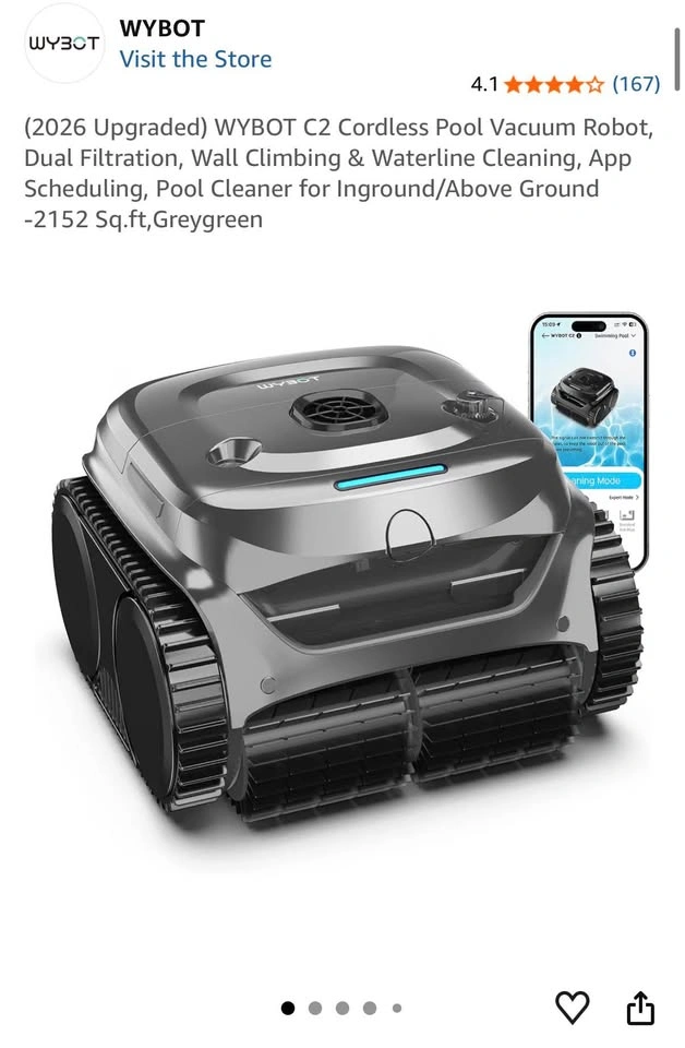 WYBOT C2 Cordless Pool Vacuum Robot - photo 2