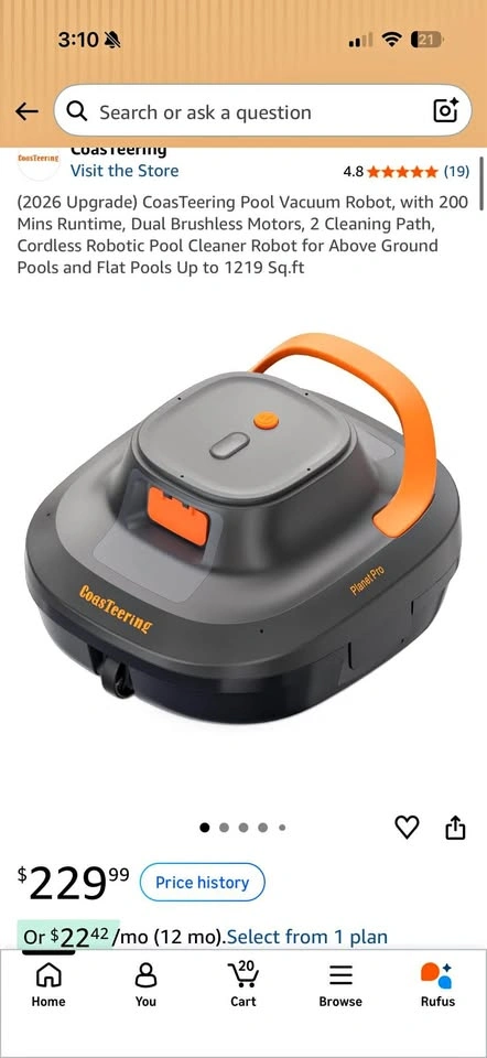 BRAND NEW IN BOX ROBOTIC POOL CLEANER, SAVE BIG