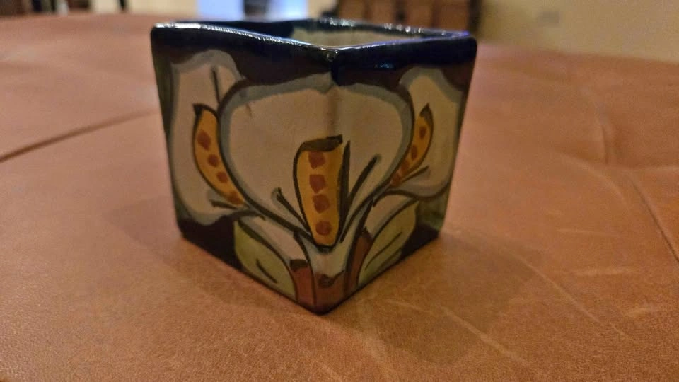 Hand Painted Ceramic Calla Lily Pot