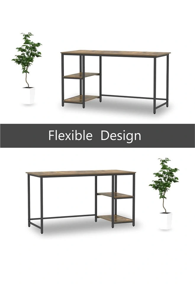 Computer table with 2 shelves - photo 3