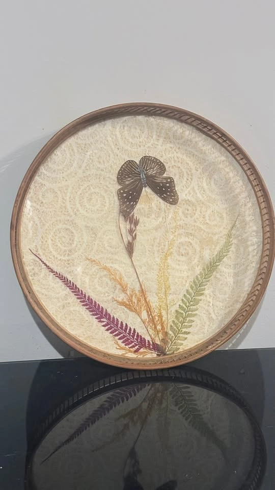 Vintage Butterfly & Botanical Wall Decor Set - 4 Pieces - photo 2