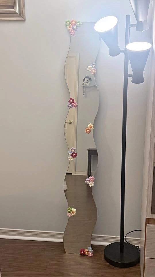 IKEA KRABB Wavy Full-Length Mirror — Vintage