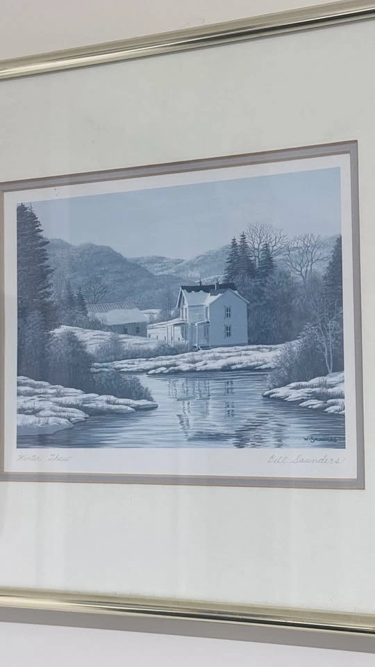 Bill Saunders “Winter Thaw” Framed Art Print - photo 2