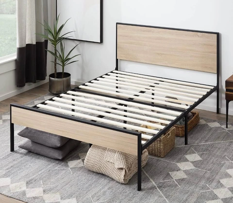 Queen Bed Frame – Industrial Farmhouse Style