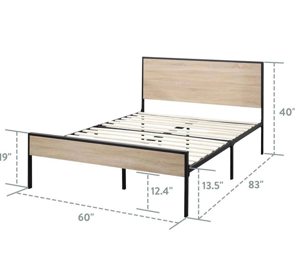 Queen Bed Frame – Industrial Farmhouse Style - photo 2