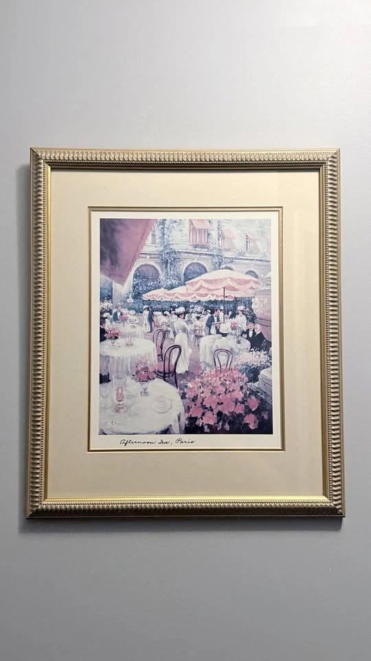Afternoon Tea, Paris by Chun - Framed Art Print