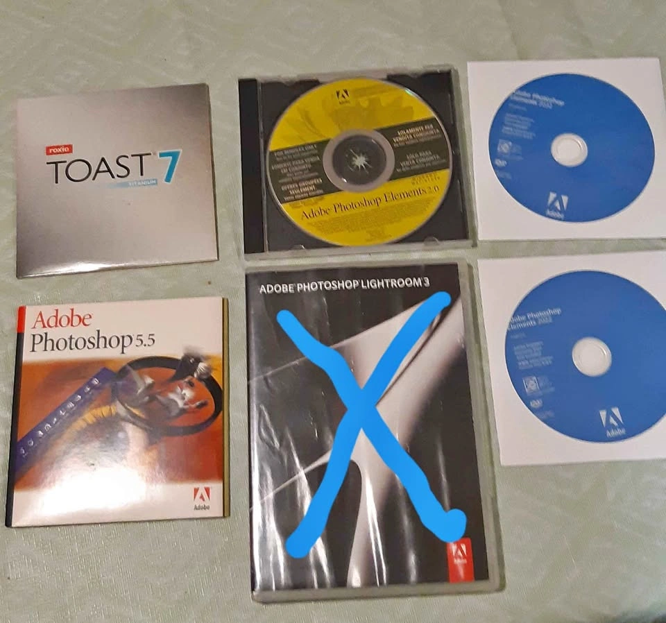 Adobe Photoshop and Roxio Toast Software Bundle