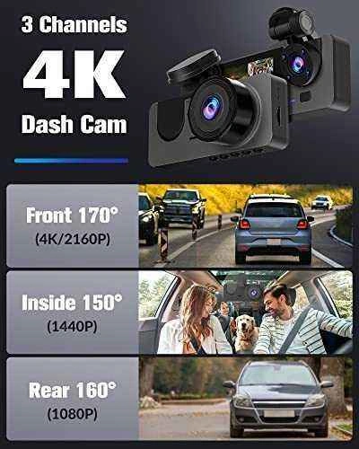 Dash Camera 4K Front Rear, 32GB Card - photo 4