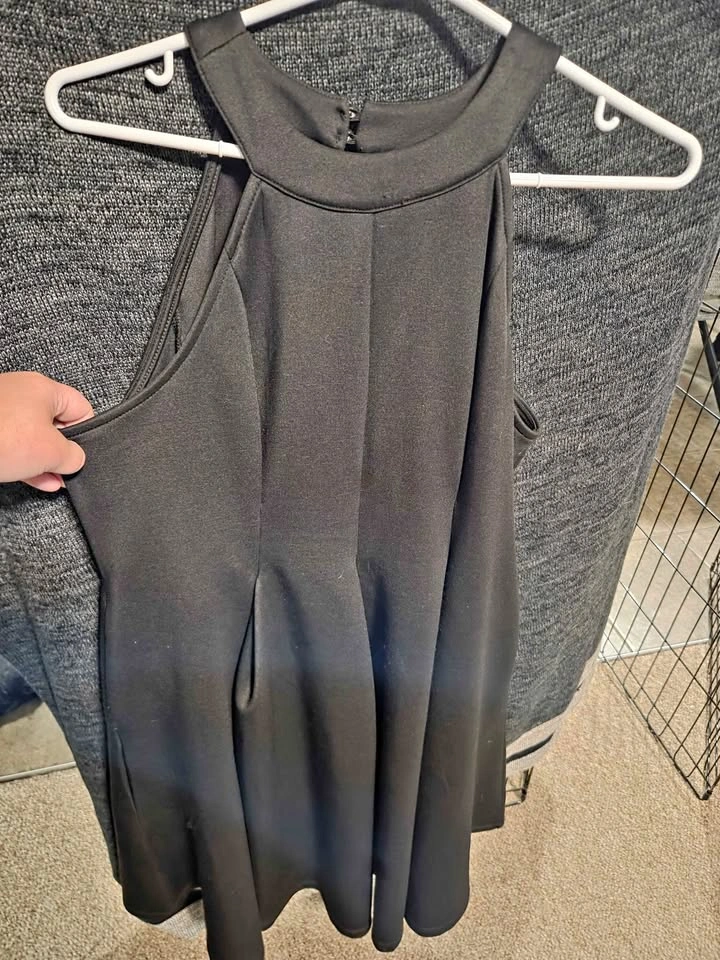 Torrid Black Halter Tea-length Dress Size 00