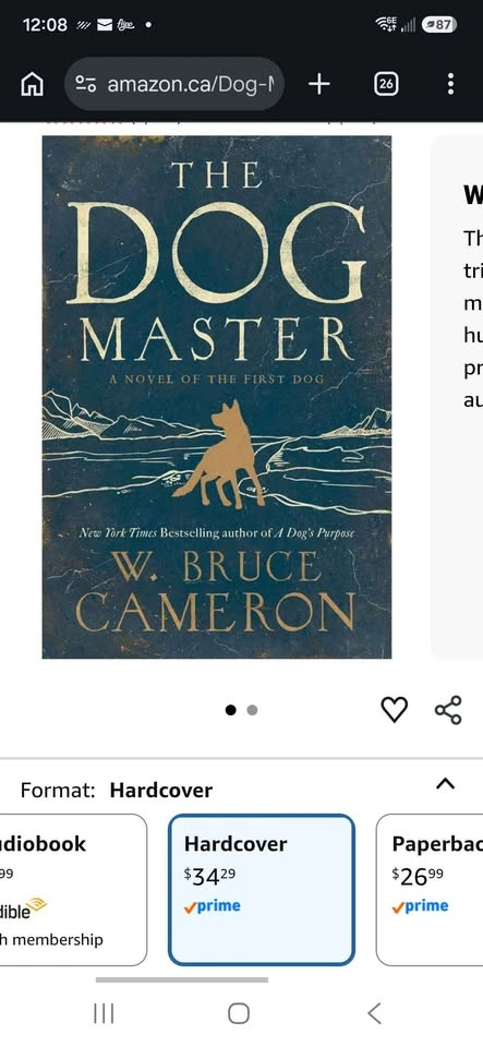 Bruce Cameron The Dog Master Hardcover Book - photo 3