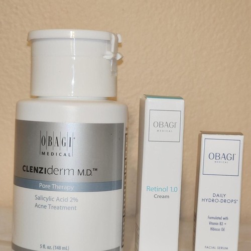 Obagi Bundle: Pore Therapy, Retinol 1.0, Daily Hydro Drops