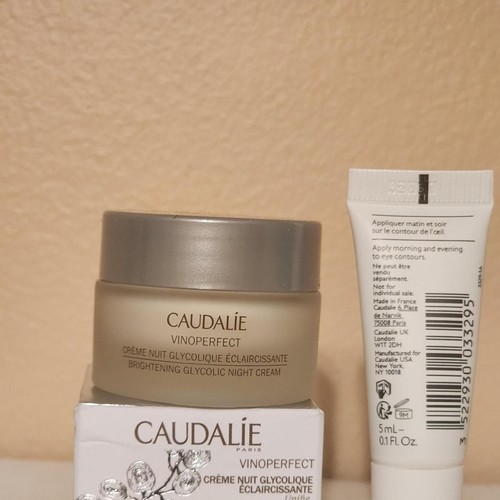 Caudalie Vinoperfect Brightening Night Cream 15ml & Eye Cream 5m - photo 2