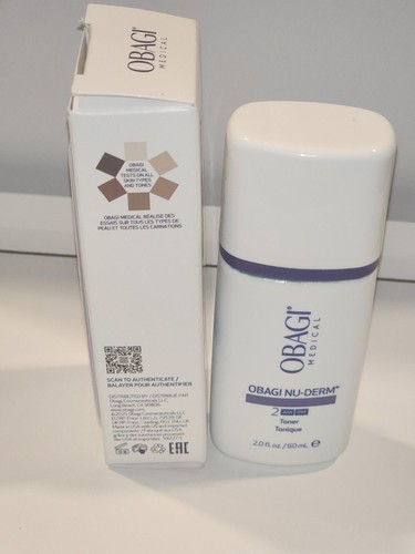 Obagi Nu-Derm 2 AM/PM Face Toner Maintain Natural pH 2floz New - photo 3