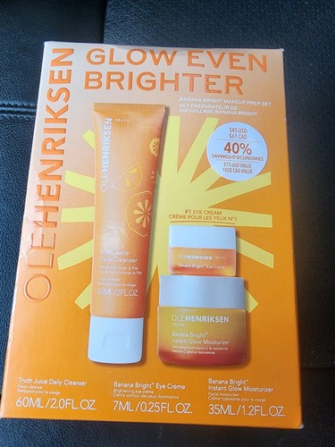 Glow Even Brighter OLEHENRIKSEN 3pc set Eye Crème Moisturizer