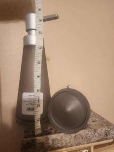 2- Room Essentials Easy-To-Use Soap/Lotion Pump gray| Plastic - photo 4