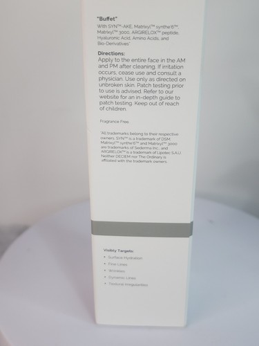 The Ordinary Buffet Multi-Technology Peptide Serum 30ml NIB - photo 4