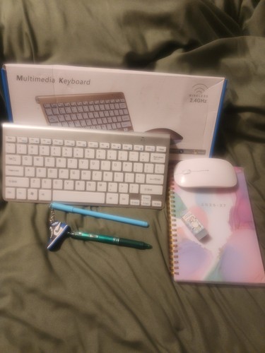 Blue Sky Ashley G Planner, Wireless Keyboard, Mouse, and Pen