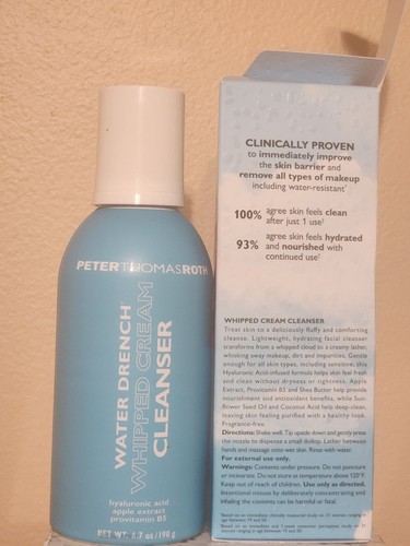 Peter Thomas Roth Water Drench Whipped Cream Cleanser 6.7 oz New - photo 3