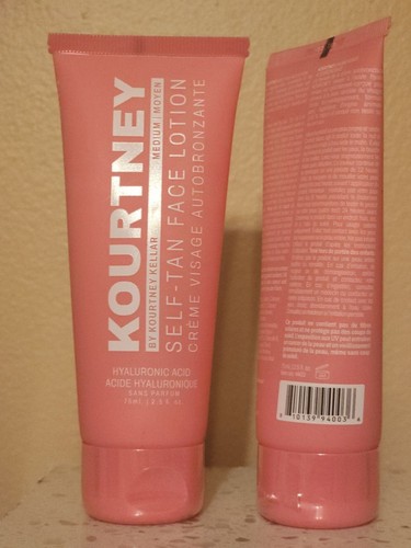 2 Kourtney Self Tan Face Lotion Medium Vegan 75ml New Sealed