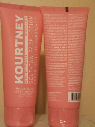 2 Kourtney Self Tan Face Lotion Medium Vegan 75ml New Sealed - photo 2