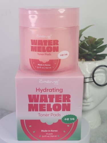 NIB The Crème Shop Hydrating Watermelon Toner Pads 70 Ct
