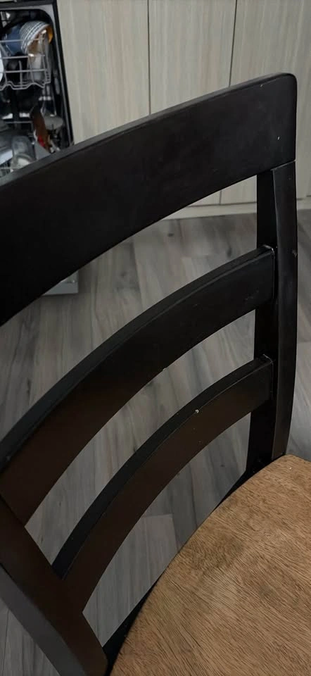 Two-Tone Ladder Back Wooden Chair - photo 4