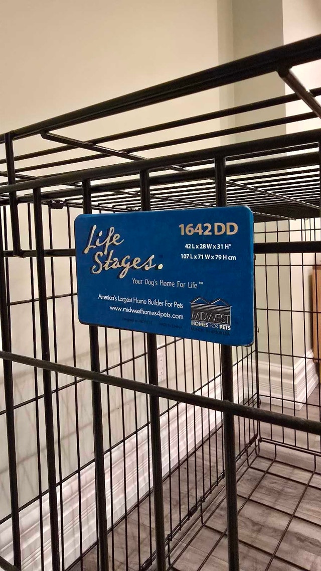 MidWest Life Stages 42" Large Double-Door Folding Dog Crate - photo 3