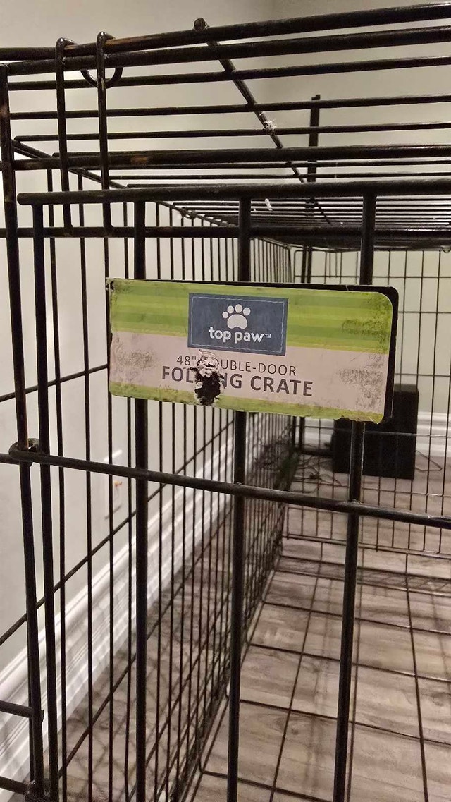 Top Paw 48" XL Double-Door Folding Dog Crate - photo 3