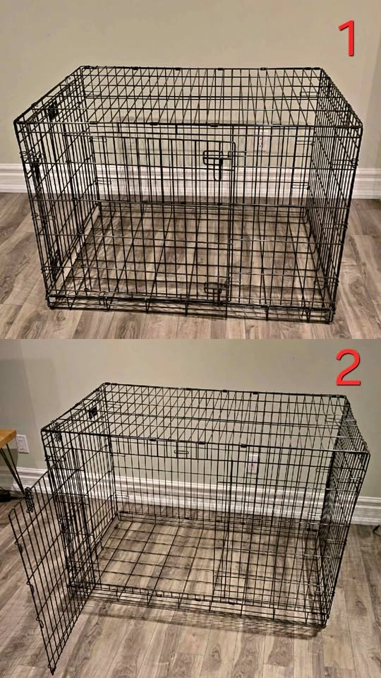 2 Large Dog Crates – MidWest 42" & Top Paw 48" – $100 for Both