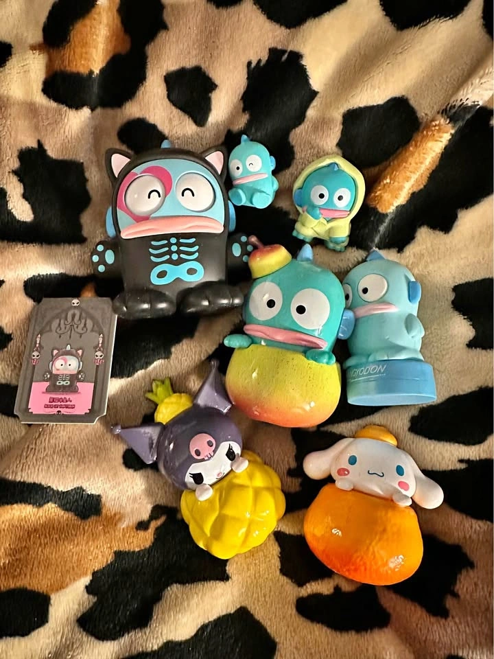 Sanrio Hangyodon, Kuromi, and Cinnamoroll Figure Lot