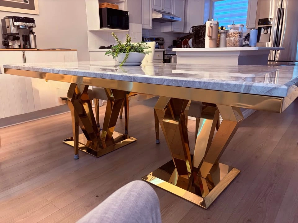 Stunning Marble Dining Table (TABLE ONLY, no CHAIRS)