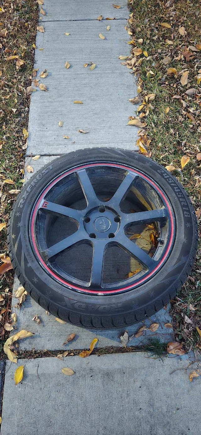 18" Motegi Racing Rims + RoadX Winter Tires