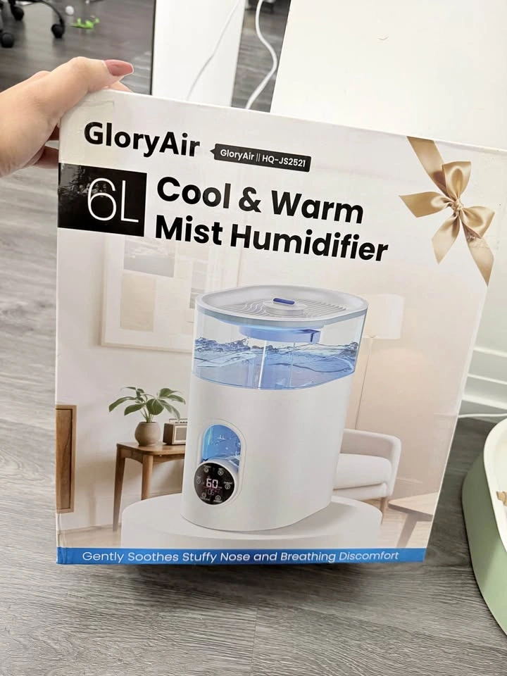 New 6L Cool and Warm Mist Humidifier