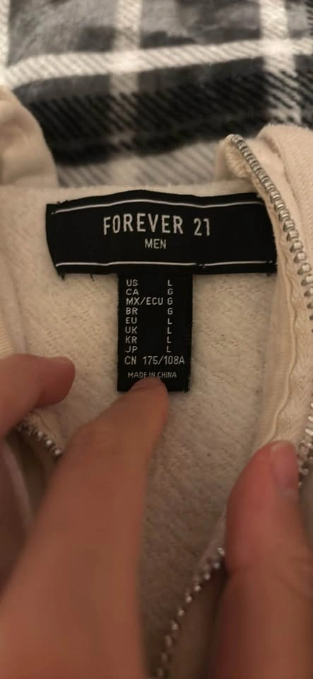 Forever 21 Men Cream Zip-Up Hoodie - photo 3