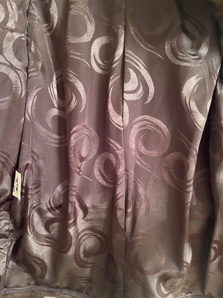 Genuine Brown Mink Fur Coat, Size XS-S, Convertible Length - photo 5