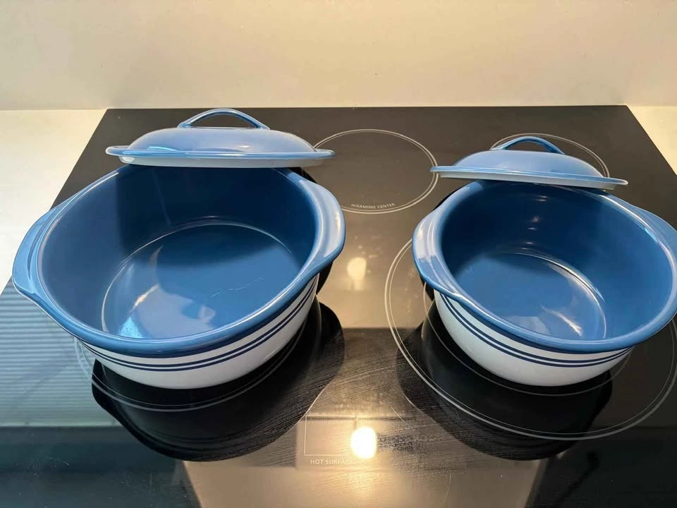 VINTAGE, BRAND NEW Corelle Café Blue 4-Pc Casserole Set - photo 2