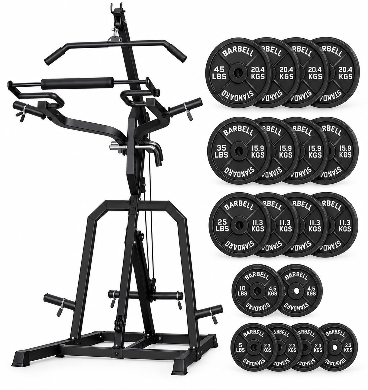 Weight Plate Loaded Cable Machine with Plates