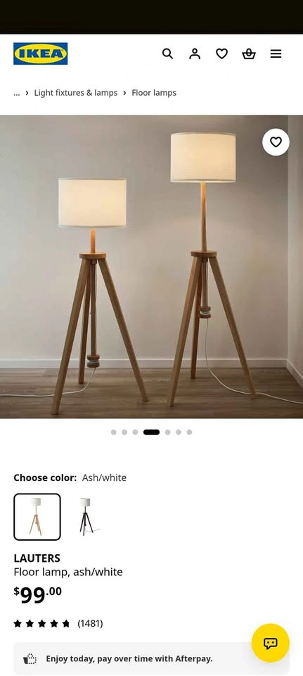 Ikea adjustable height floor lamp
