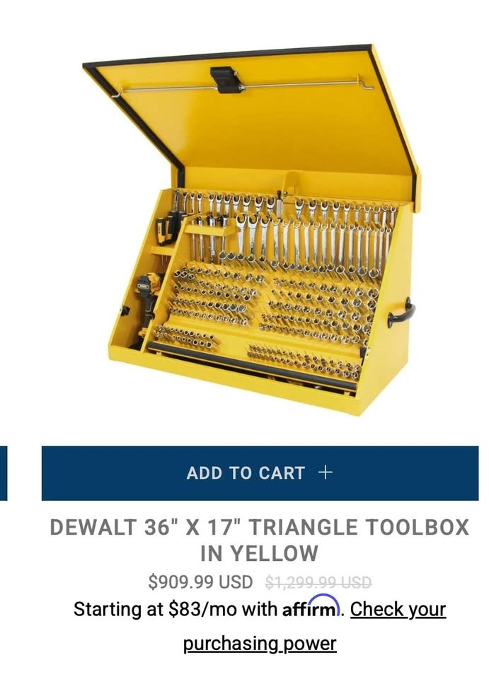 New Dewalt Triangle Portable Multi-Tier Steel Tool Box - photo 2