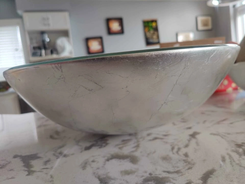 Glass sink with drain - photo 3
