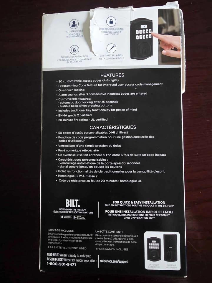 Weiser SmartCode Door Lock - photo 2