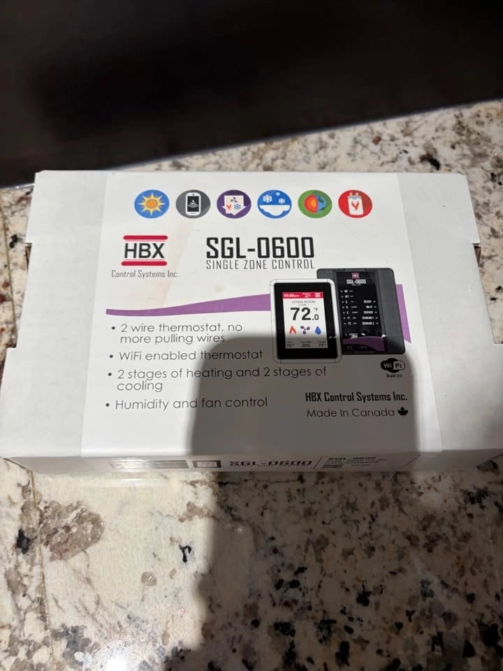 HBX SGL-0600 WIFI SINGLE Zone Control (NEW, NEVER OPENED) - photo 2