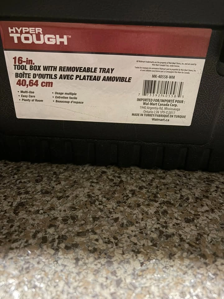 Like New Hyper Tough 16 Inch Tool Box - photo 3
