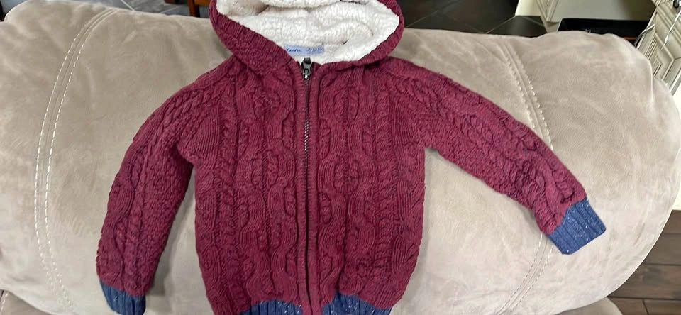 Kids George Cable Knit Hooded Sweater 3-4y