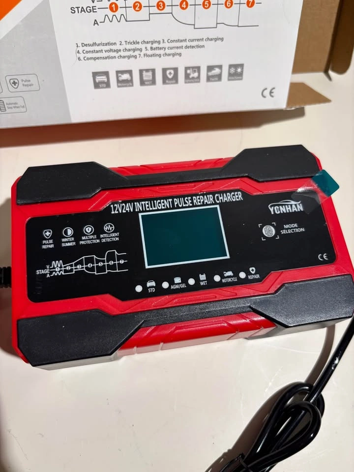 12V/10A 24V/5A Intelligent Pulse Repair Car Battery Charger - photo 2