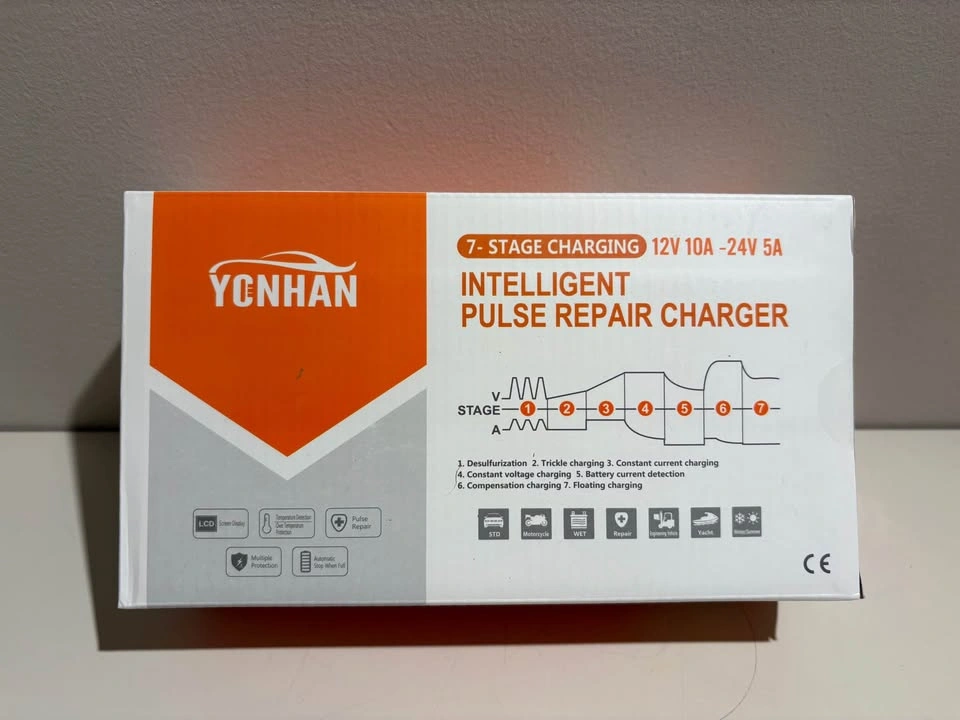 12V/10A 24V/5A Intelligent Pulse Repair Car Battery Charger - photo 5